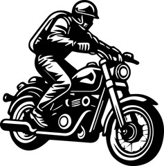 Motorcycle touring Minimal line icon