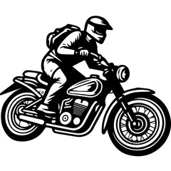 Motorcycle touring Minimal line icon
