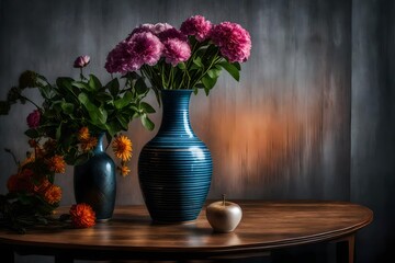 still life with flowers and vase