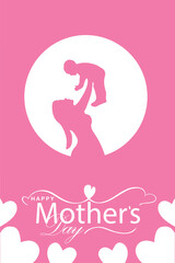 Happy Mother's Day. banner, Greeting card, poster