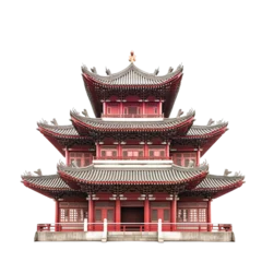 Kissenbezug Chinese Temple Building © Hungarian