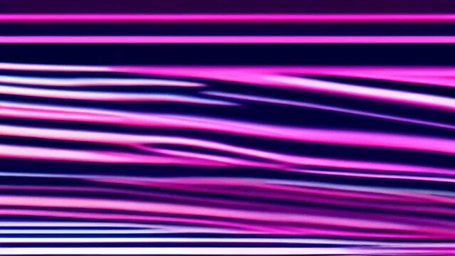 A purple and pink striped image with a glitchy effect