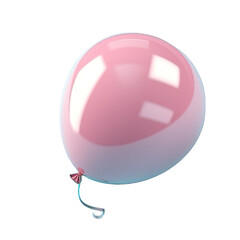 Obraz premium pink balloon isolated