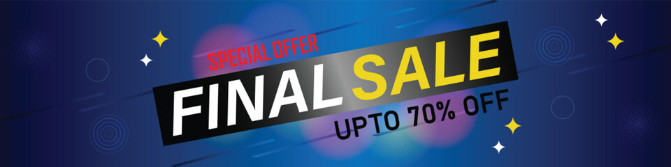 Sale banner template design . Super Sale, end of season special offer banner. vector illustration.