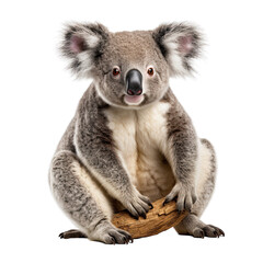 Koala Bear photograph isolated on white background