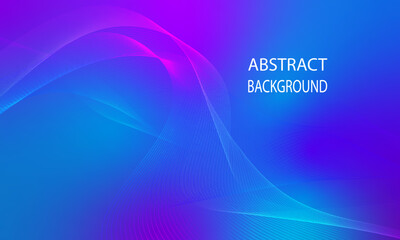 Fototapeta na wymiar Abstract background with blue and purple gradient tone lines Vector illustration