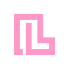 Monogram L design vector logo. Monogram initial letter mark L logo design. Monogram design vector logo. Monogram initial letter mark L logo design. Simple L monogram