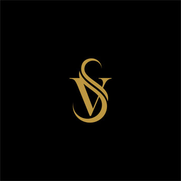 CREATIVE INITIALS SV BOUTIQUE VECTOR ILLUSTRATION