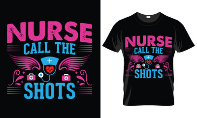 Fototapeta premium Nursing T- shirt lettering quotes design vector typographic