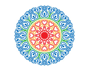 Free Vector colourful mandala design background
