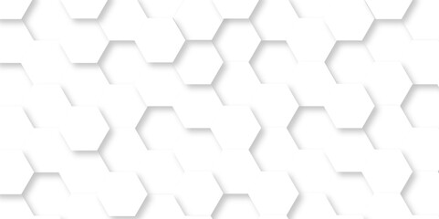 Abstract hexagons White Hexagonal Background. Luxury honeycomb grid White Pattern. Vector Illustration. 3D Futuristic abstract honeycomb mosaic white background. geometric mesh cell texture.