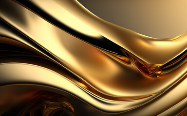 Modern Artistic Liquid Gold Visions: Dynamic, Contemporary and Mesmerizing Abstract Gold Backgrounds
