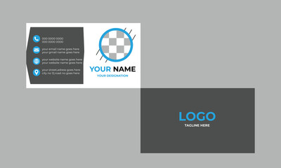 Double-sided creative business card template Clean professional business card template creative design Luxury business card design template ,Creative layout corporate identity.