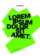 Simple corporate layout template for events, companies or any business related. Template with highlighter for flyer, poster, cover, brochure, banner or background.