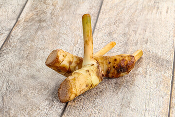 Raw galangal root seasonong aroma