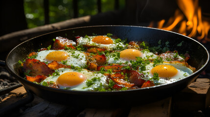 Breakfast Shakshuka Fried eggs. Tasty Breakfast Egg Recipes
Scrumptious Fried Eggs Breakfast