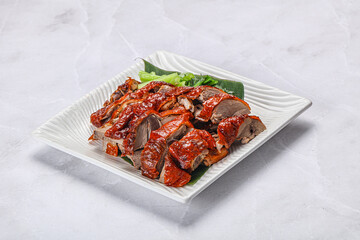 Asian cuisine - roasted duck with skin