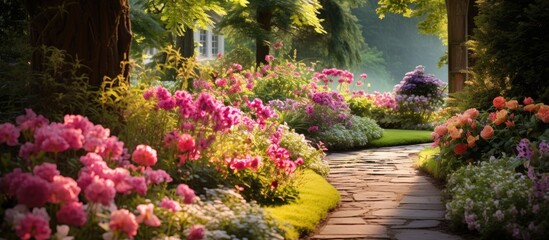 Gorgeous garden filled with small blooms.