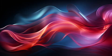 Abstract neon flame cloud with dust cold versus hot concept. "Neon Flame Cloud Abstract Art