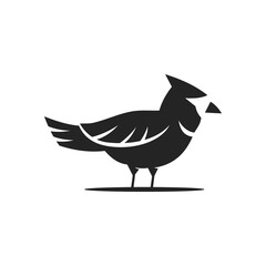 Cardinal Bird Logo template Isolated. Brand Identity. Icon Abstract Vector graphic