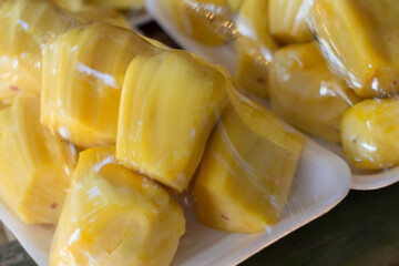 Display of local produce at outdoor farmers market