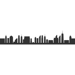 Fototapeta premium City Buildings Landscape Silhouette