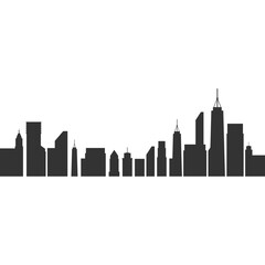 Fototapeta premium City Buildings Landscape Silhouette