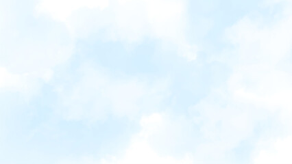 blue sky with beautiful natural white clouds. Blurry Water Smooth Flow Liquid Wallpaper. Ocean Bright Summer Color Fluid Blurry Texture.