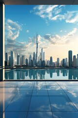Obraz premium There are many tall buildings in large cities