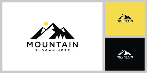 mountain nature vector design template