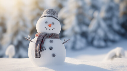 Snowman pictures in winter
