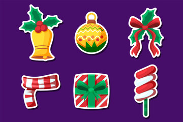 Set Collection of Christmas Sticker
