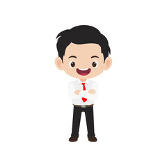 vector cute job poses illustration