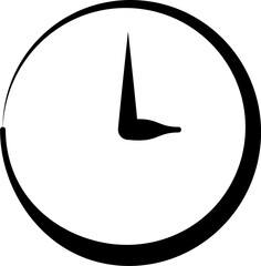 Clock vector shape