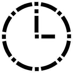 Clock vector shape