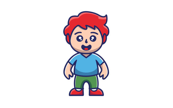 character of boy with red hair