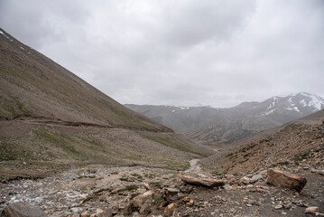 The beautiful views of road from Tso Moriri to Tanglang La