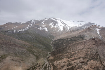 The beautiful views of road from Tso Moriri to Tanglang La