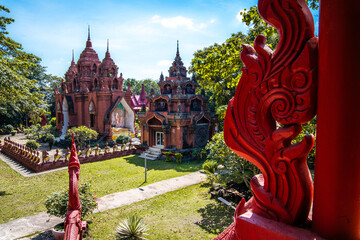 Wat Khao Angkhan temple in Buriram, Thailand