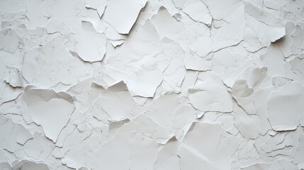 Torn white cardboard. Generative AI