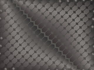 Black metal texture steel background. Perforated metal sheet.