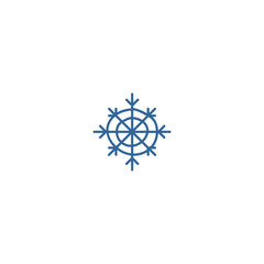 set snowflake element vector vector