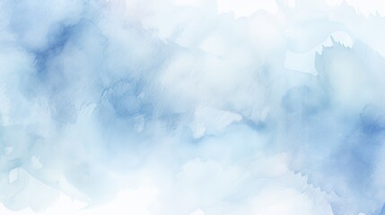 Subtle watercolor background in a light blue hue, delicate and artistic for creative slides - obrazy, fototapety, plakaty