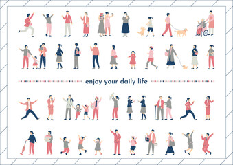 人々の日常　ライフスタイル　セット