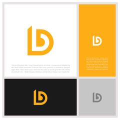 Initials B logo design. Initial Letter Logo. Innovative high tech logo template.	