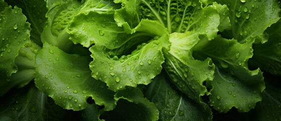 Lettuce with Fresh Dew