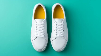 White sneakers mockup