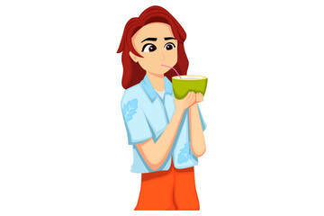 Summer Holiday Character Design Illustration