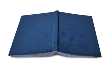 Opened old book facing down on floor, cut out isolated © airdone