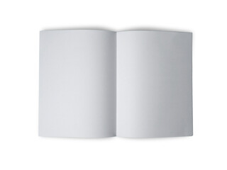 Folded paper mock up, blank empty copy space white paper
